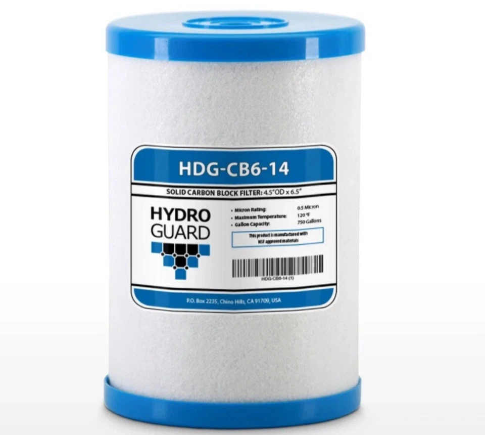 Hydro Guard HDG-CB6-14 CB6 Carbon Block Water Filter Replacement Cartridge - Image 2 of 2