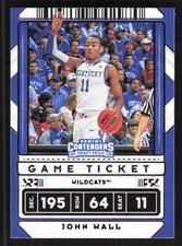 2020 PANINI CONTENDERS DRAFT JOHN WALL 34 GAME TICKET PURPLE KENTUCKY WILDCATS