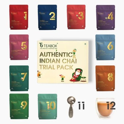 Advent Chai Trial Pack (Limited Edition) | 10 Authentic Indian Chai Blends x ...