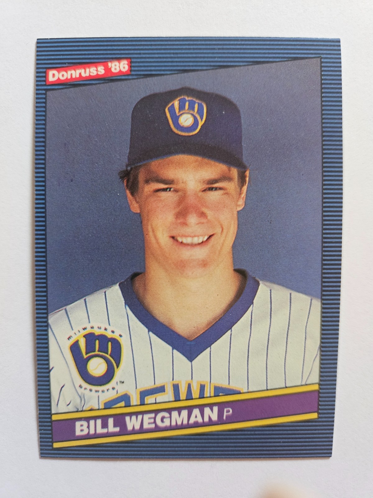 1986 DONRUSS BILL WEGMAN RC #490 NM