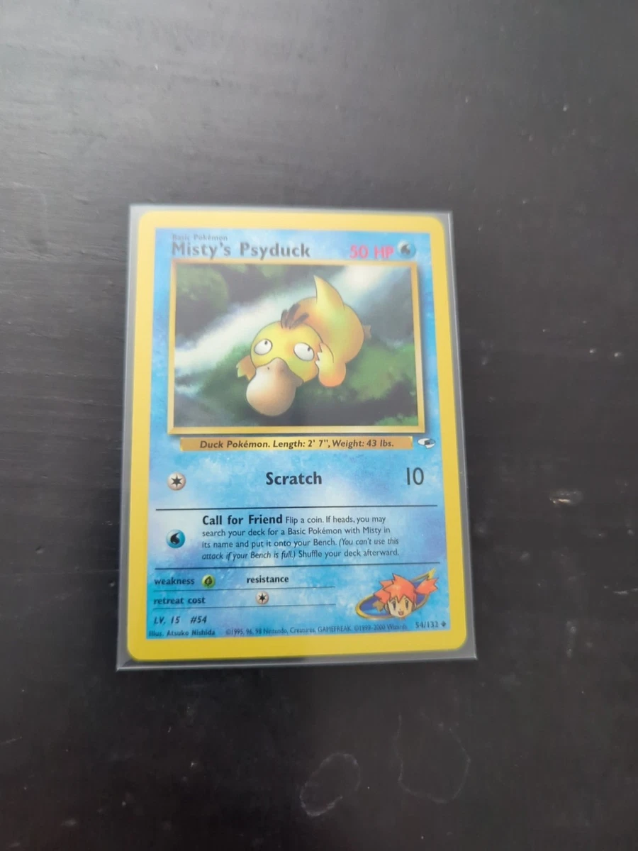 misty's psyduck pokemon card Pokémon TCG Cards for sale Celebrate the incredible history of the TCG hobby by adding this Mistys Psyduck 2025 Pokemon Hot Air Arena Japanese Art Rare #71 PSA Authenticated 10 Card to your vault Misty's Psyduck 45/182 Destined Rivals
