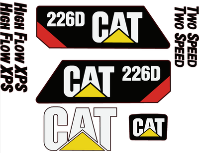 #ad For Caterpillar CAT 226D Skid Steer Replacement Decal Set FREE SHIPPING $110.00