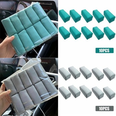 10 PCS Suede Ceramic Coating Applicator Car Paint Care Wax Applicator Sponge Pad