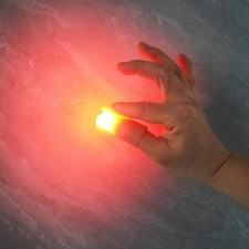 2 Pairs Small Size Red Ultra Bright Magic Finger Lights, Thumbs Lamp Lightup ...