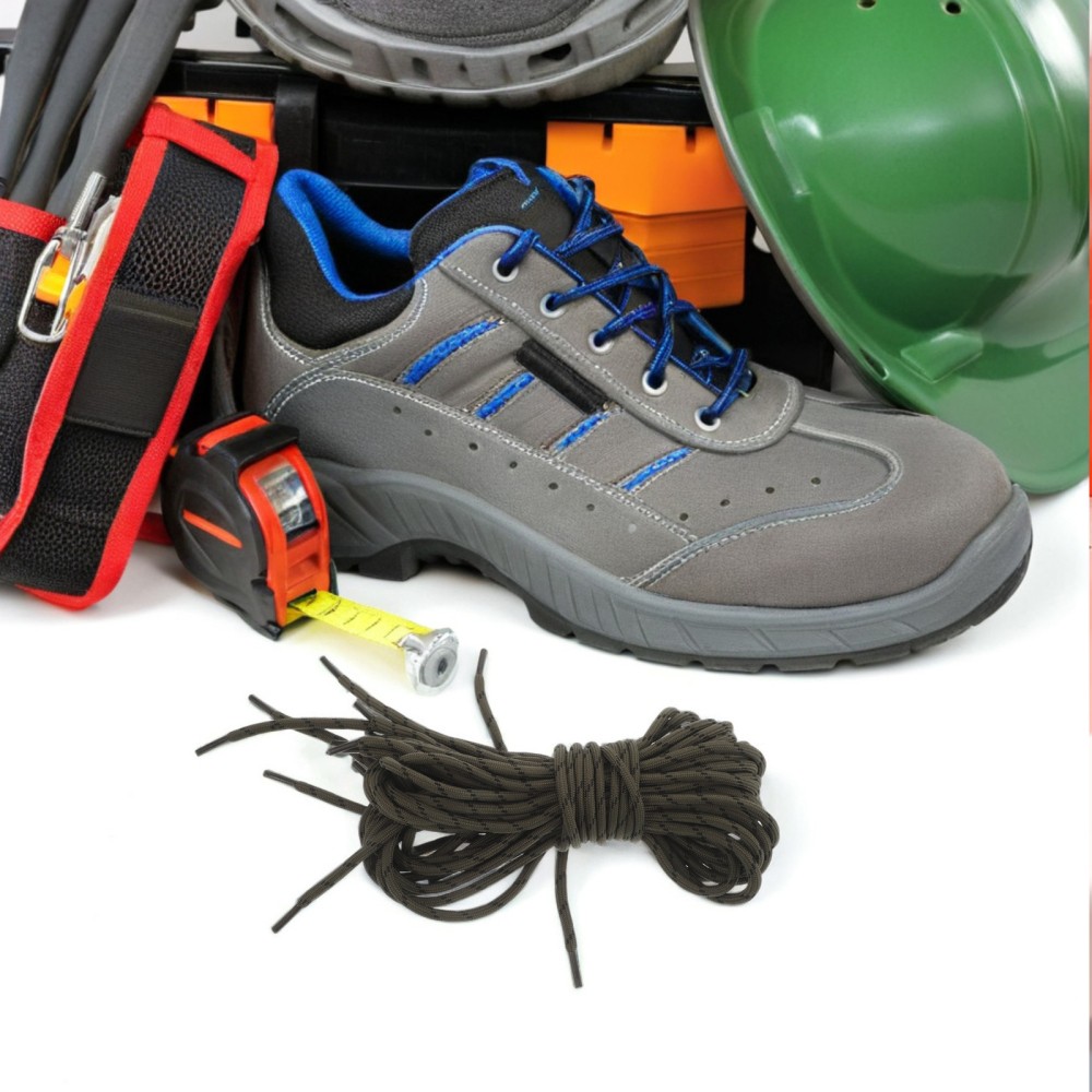 APL 5 Paia Scarpe Protezione Lavoro e Lacci Corda Lacci da Lavoro Lacci per