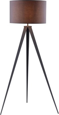 Teamson Home Romanza 61.81'' Tripod Floor Lamp, Minimalist Light, Gray