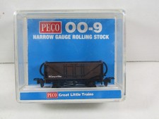PECO GR 201U - OPEN WAGON - BROWN ( UNLETTERED ) VG BOXED CON - OO9 NARROW GAUGE