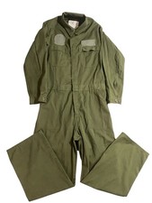 US Army Utility Coveralls Suit Mens 42L Long Green Utility