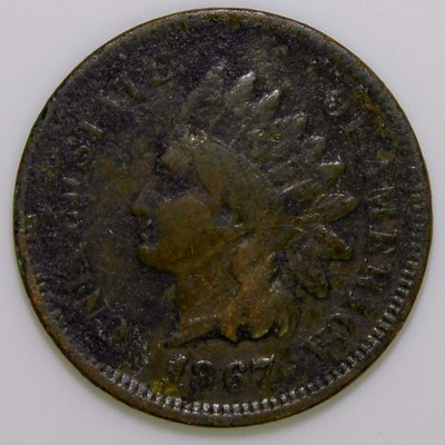 1867 Indian Head Cent Early Years 1c k276