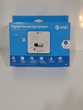 AT&T 1740 Digital Answering System With Time and Day Stamp - White