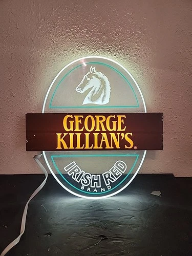 VTG 1983 George Killian’s Irish Red Lighted Indoor Electric Beer Sign - Works!