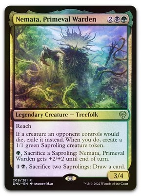 Nemata, Primeval Warden #209 (Foil) (NM) Dominaria United DMU Magic MTG