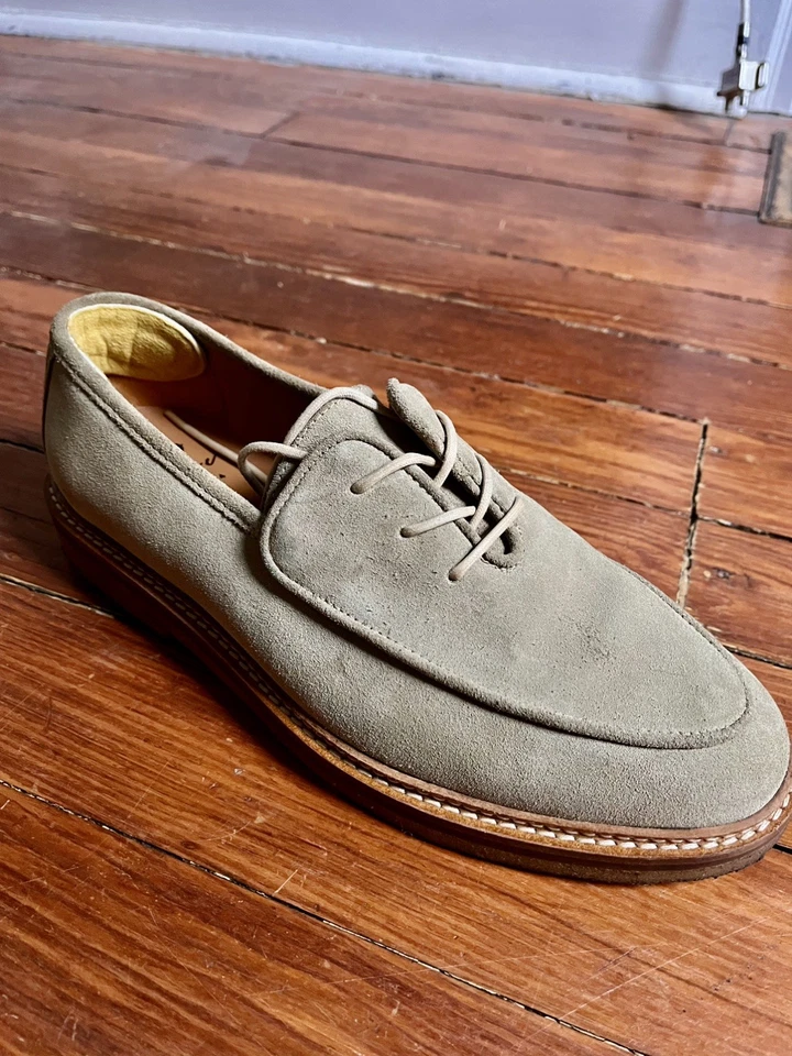 Zapatos Derby Jacques Solovière OLIVIER LATTE GAMUZA (Talla EU42 UK8 US9 JPN26.5CM) Foto 3 de 4