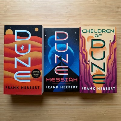 Lot DUNE Trilogy Messiah Children by Frank Herbert Ace Premium Edition PB
