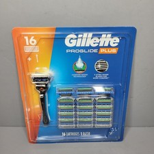 16 Gillette Fusion /ProGlide Plus Razor Blades Cartridges 5 Blades /NOP/w/handle 3.12 per gallon