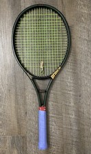 vtg PRINCE POG STRAIGHT SHAFT TENNIS RACQUET 4 1/2 GRAPHITE OVERSIZE 107 os