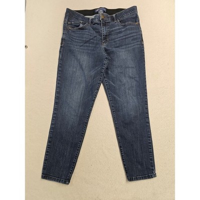 Democracy Ab solution Skinny Jeans 12P Dark Wash Indigo Petite Denim 6037