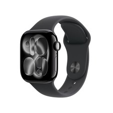 Apple Watch Series 11 GPS Cellular 42mm Jet Black Aluminum Case with Sport Ba