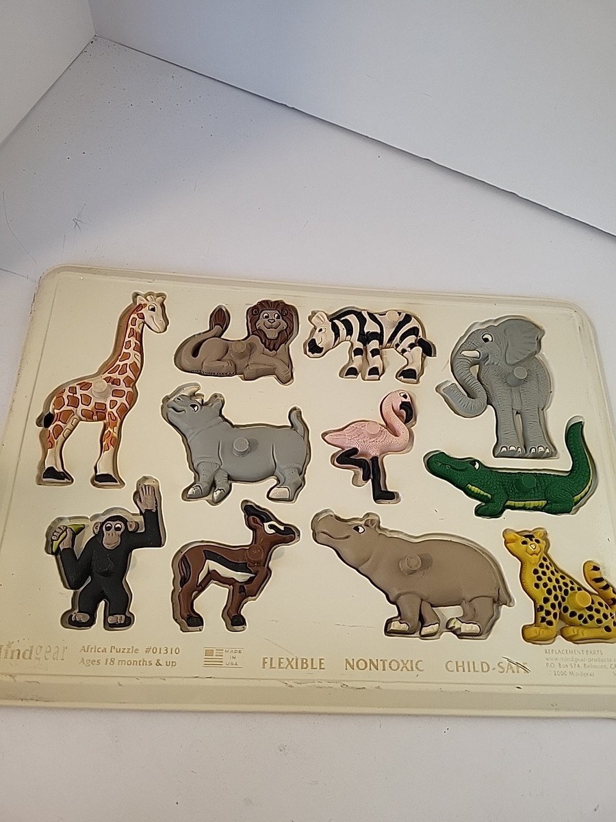 Mindgear Africa 3D Animal Puzzle #01310 Made In USA | eBay