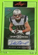 2026 Leaf Sports Heroes DANNY AMENDOLA Auto /7 Patriots SEALED New England Green