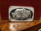 New Listing1 OZ THE ELEPHANT ANCIENT WAREHOURSE .999 FINE SILVER ART BAR