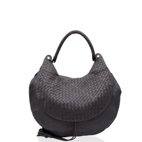Bottega Veneta Fringe Hobo Purple Lambskin Intrecciato Nappa (xd040226a7)