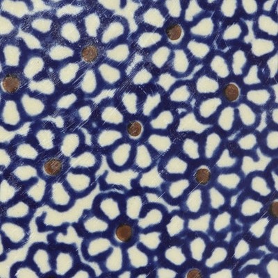 polish pottery boleslawiec 11'' Blue Daisy Dinner Plate **READ