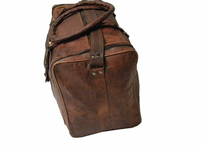 Borsone uomo donna viaggio lavoro tracolla pelle borsa vintage dottore marrone