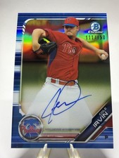 2019 Bowman Chrome #CPA-CI Cole Irvin Prospects Autographs Blue #/150 SN,AU