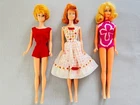 Vintage Barbie Lot – Blonde Bubble Cut, Midge, Margo Flip, Clothes and Case