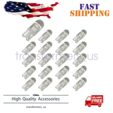 T10 194 168 W5W 2825 COB LED License Plate Interior Light Bulbs 6000K White 20
