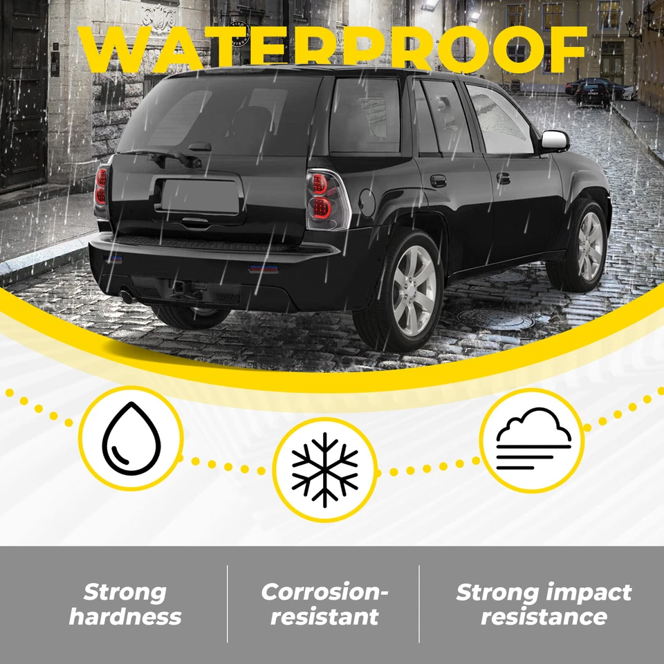 Clear Lens LED Turn Tail Lights For Chevrolet Trailblazer 2002-2009 #GM2801150 - Image 3 of 4