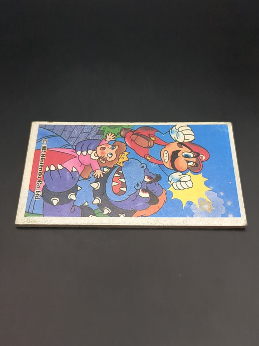 MARIO Peach Bowser SUPER MARIO BROS Card Menko 1985 Nintendo