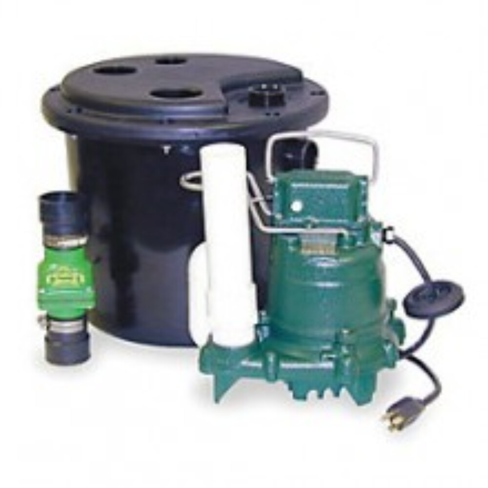 Zoeller 1050001 Model M53 Laundry Pump Package with M53 Sump Pump, 1/3