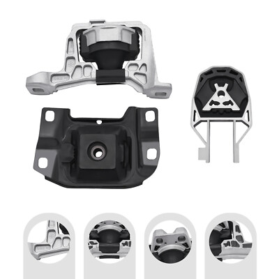 3PCS Rear & Front Engine Mount & Trans Mount Set For 2012-2018 Ford Focus