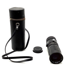Vintage Auto Sears Tele-Zoom 90-230mm 1:4.5 Auto Lens w/ Leather Case