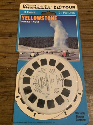 Yellowstone Packet #2 National Parks View Master 3 Reels 3D 1991