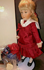 1993 RENOIR GIRL WITH A HAT PORCELAIN DOLL MINT IN BOX BY PHYLLIS WRIGHT w/COA — photo 5