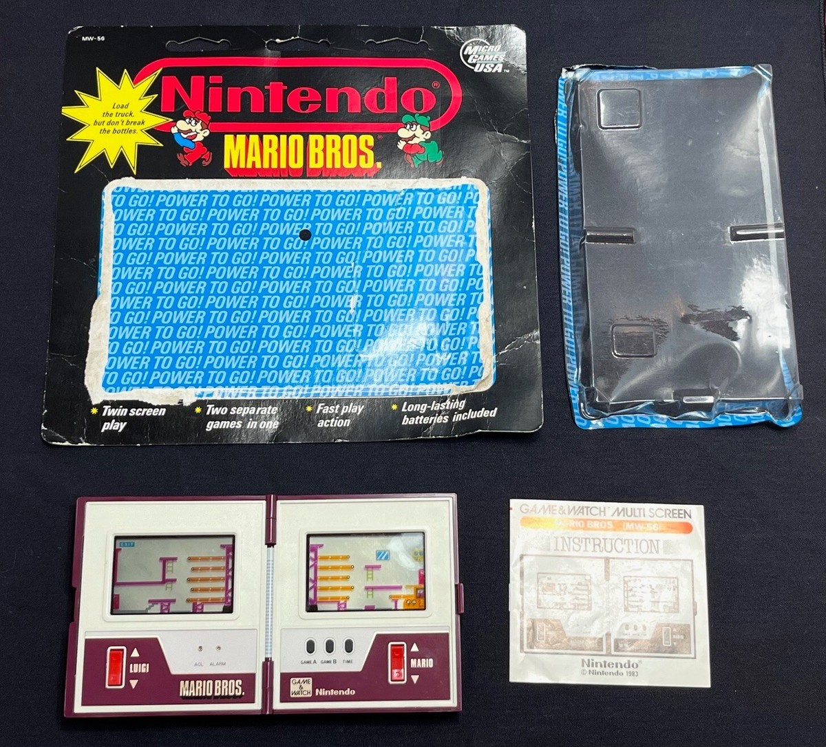 Nintendo MW56 Mario Bros. Game and Watch Multi Screen for