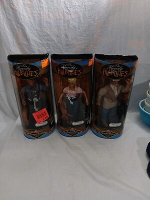 THE BEVERLY HILLBILLIES ACTION FIGURES JETHRO & JED & ELLIE CLAMPETT 1997 