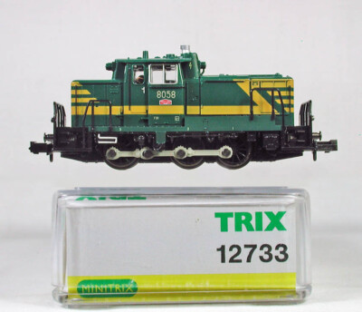 Model Train Minitrix 12733 SNCB Serie 80 Diesel Locomotive Green