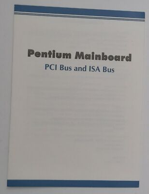 PCChips M529 / Amptron PM-7400 Socket 7 Motherboard User's Manual / Manual