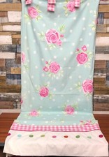 Girls Pink Next Bedroom Curtains Tab Top Lined 53in x 72in Cotton/Polyester