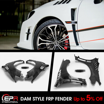 DAM Style FRP Front Fender +8mm For 14-18 Impreza WRX VAB VAF LEVORG VMG/VM4 STI