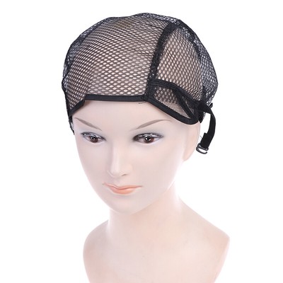 Black Lace Mesh Full Wig Cap Weaving Caps Making Wigs  Straps elastic forc T _cn