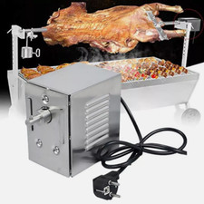 45W Spanferkelgrillmotor BBQ Röster Motor 220V Elektromotor Drehspieß Edelstahl 