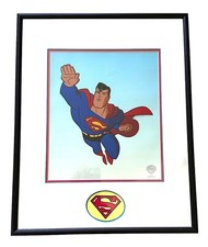 SUPERMAN Limited Edition Sericel 1997 Framed Animation Art 1408/2500 with COA