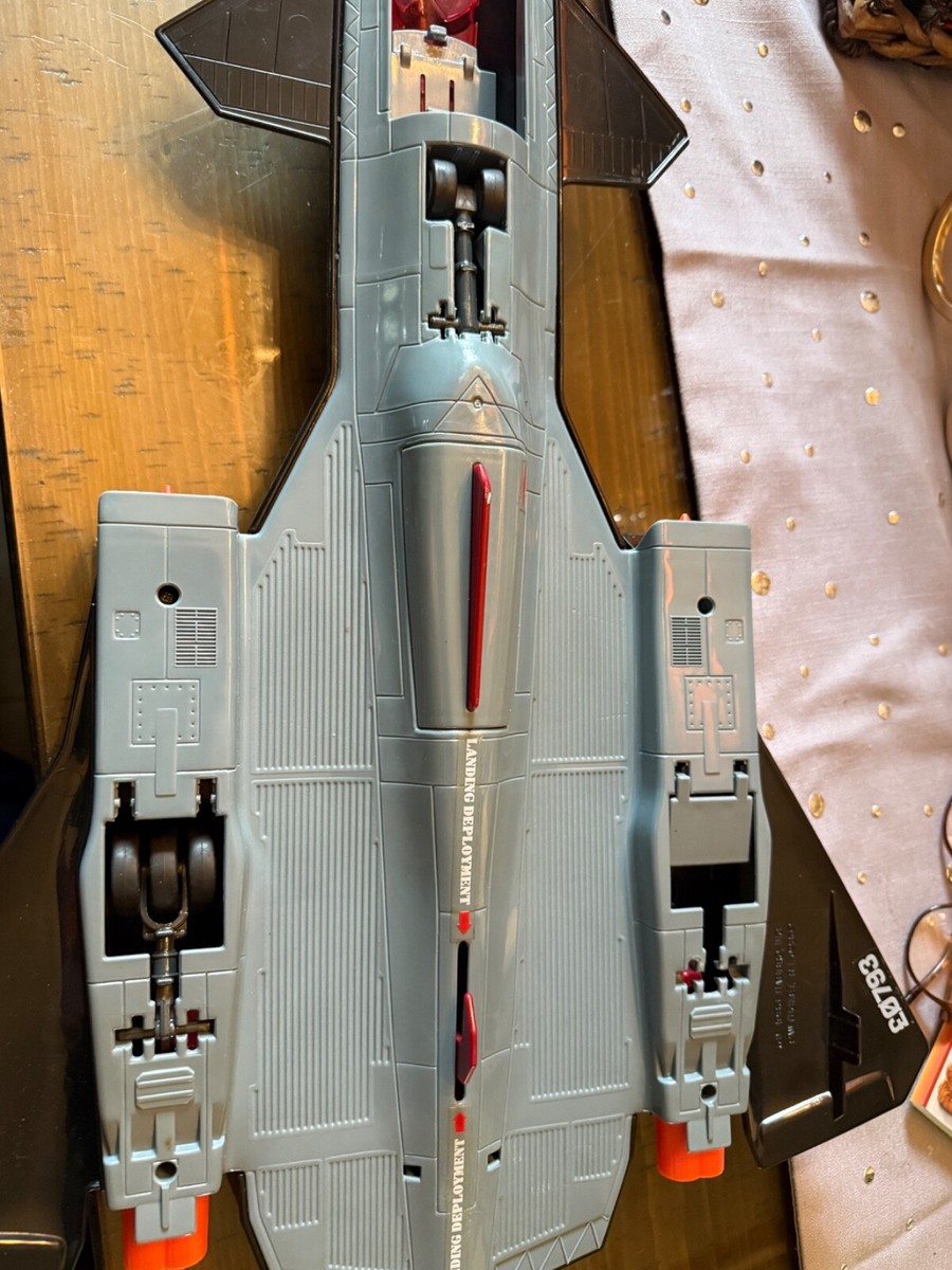 Vintage 1986 GI Joe Cobra Night Raven Black Jet Plane Incomplete