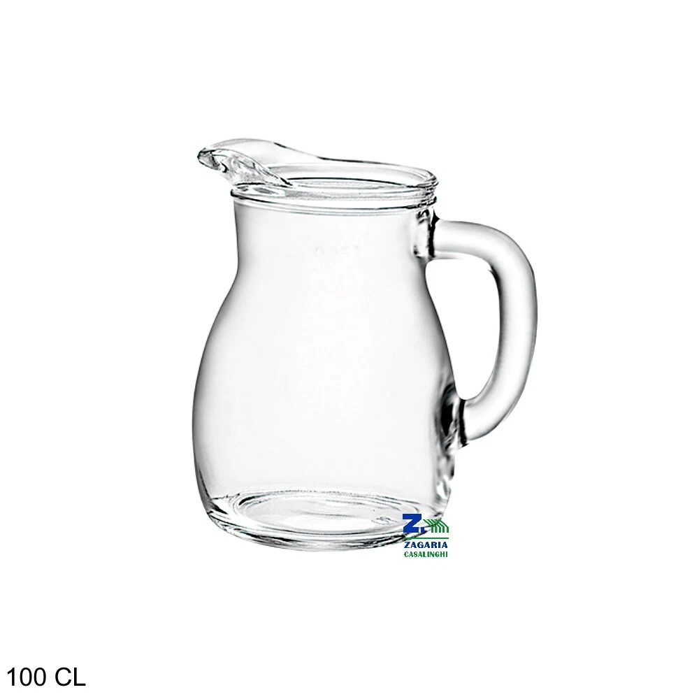 LA&V Brocca in Vetro da 1,4 l con Coperchio, brocca per Acqua, brocca in Vetro, brocca per Succo Tru140