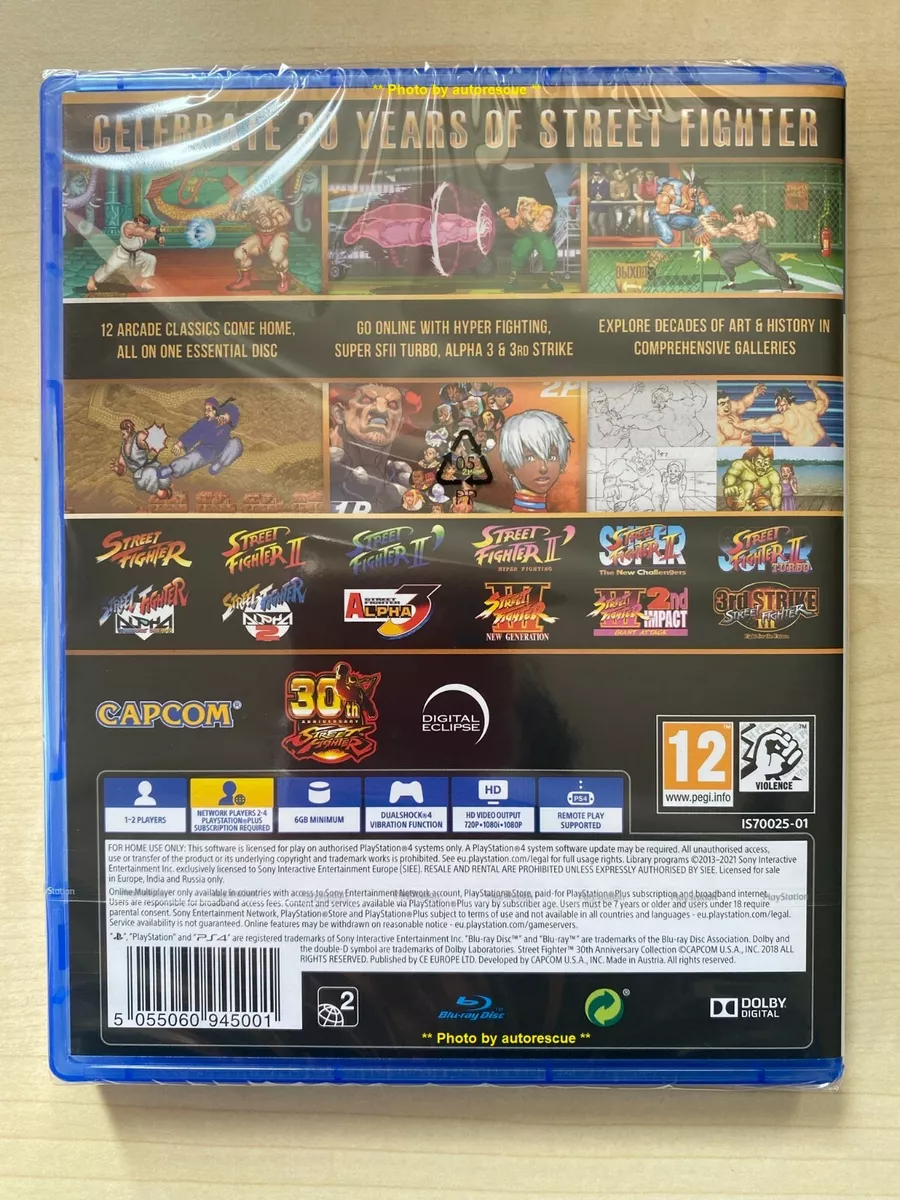 Jogo PS4 Street Fighter: 30th Anniversary Collection